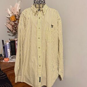 Men's Yellow Striped Shirt